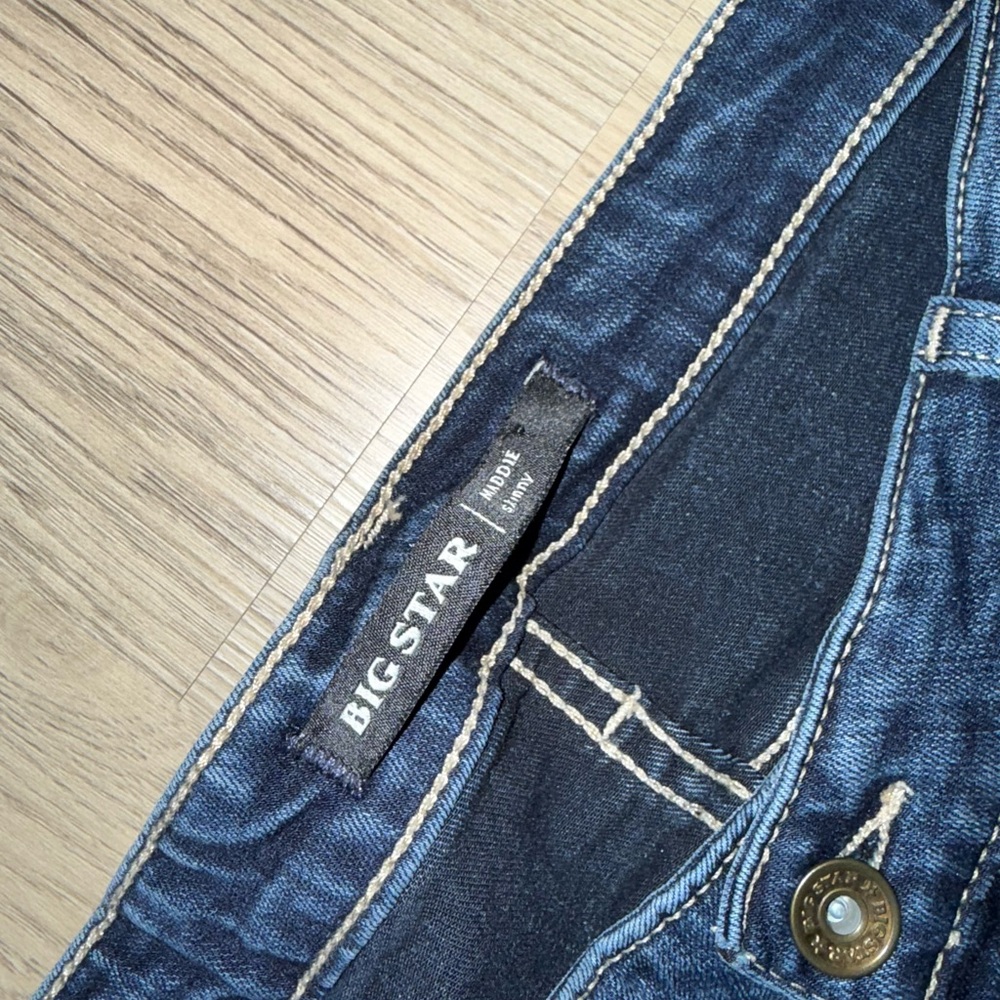 Big Star Maddie Skinny Jeans Western Cowgirl Dark Wash Rodeo Denim‎ Y2K Country - Picture 5 of 12